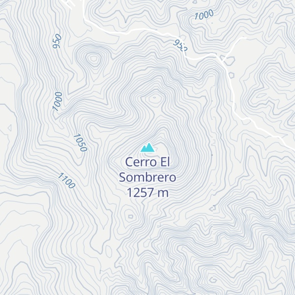 Map of Cerro El Sombrero