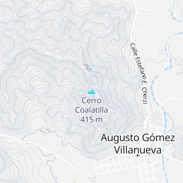 Map of Cerro Coalatilla