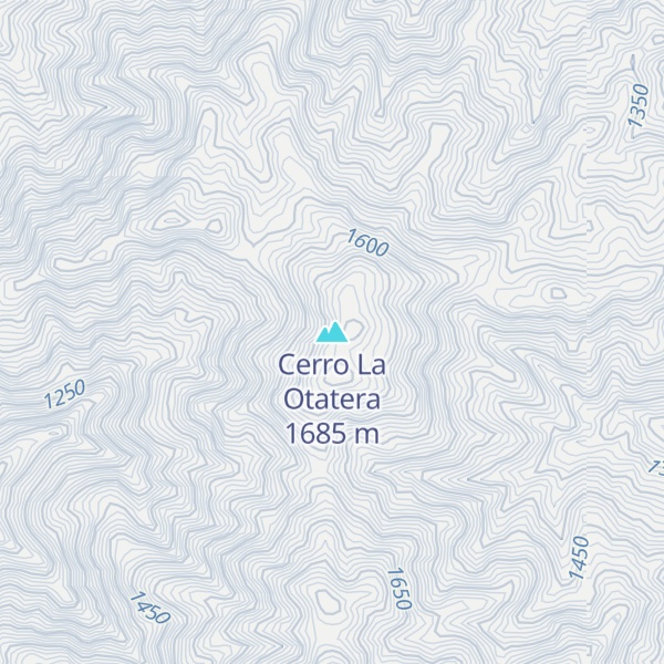 Map of Cerro La Otatera