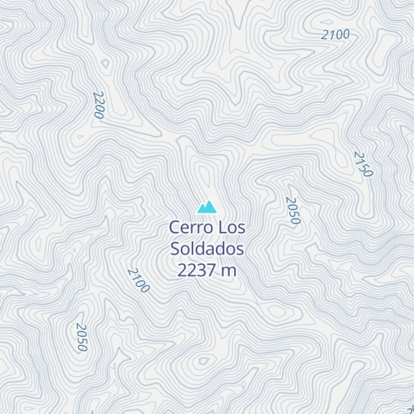 Map of Cerro Los Soldados
