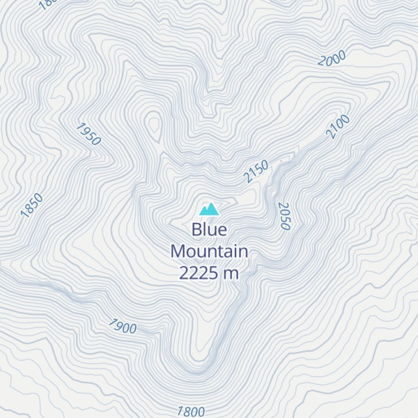 Map of Blue Mountain