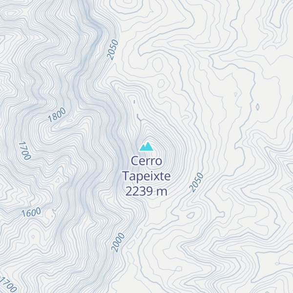 Map of Cerro Tapeixte