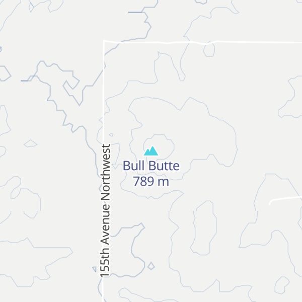 Map of Bull Butte