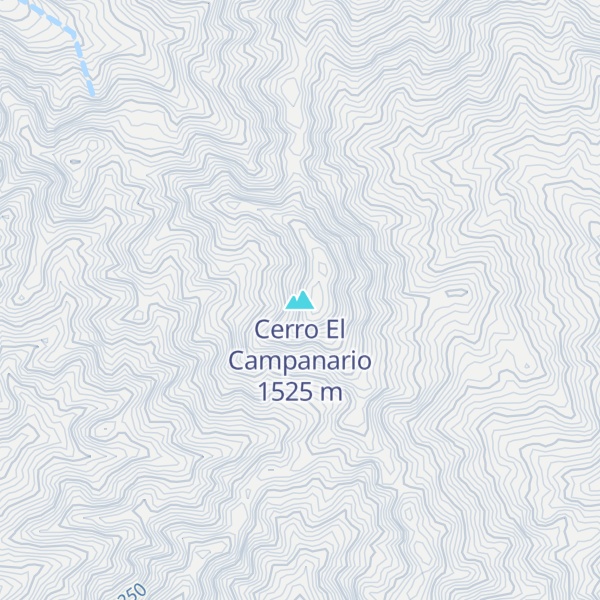 Map of Cerro El Campanario