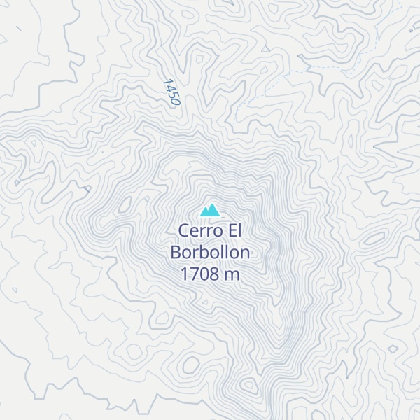 Map of Cerro El Borbollon
