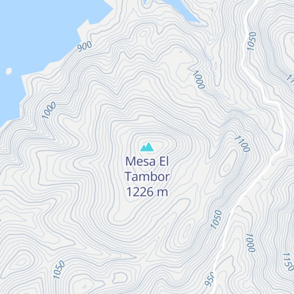 Map of Mesa El Tambor