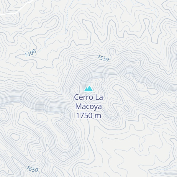 Map of Cerro La Macoya