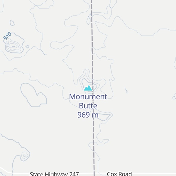Map of Monument Butte