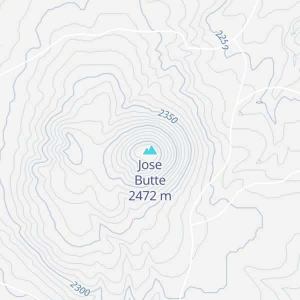 Map of Jose Butte