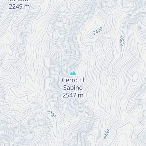 Map of Cerro El Sabino