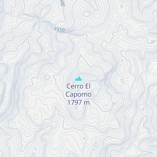 Map of Cerro El Capomo