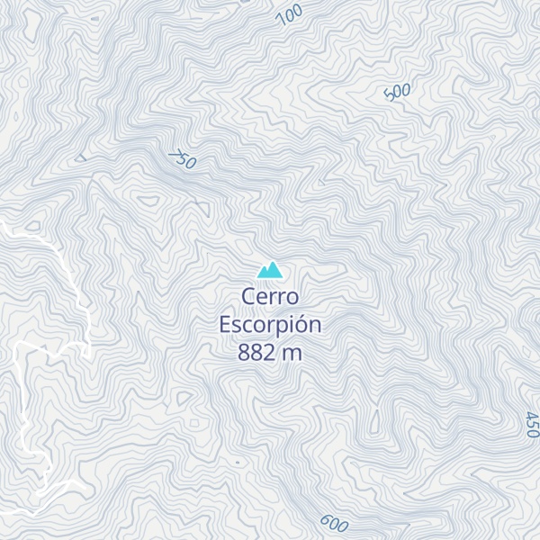 Map of Cerro Escorpión