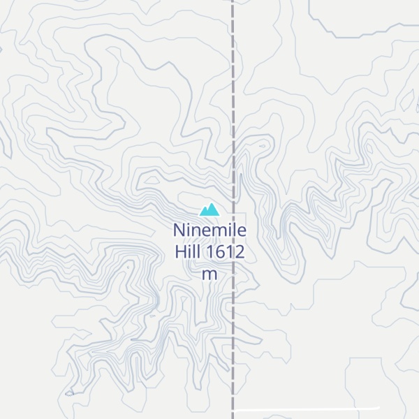 Map of Ninemile Hill