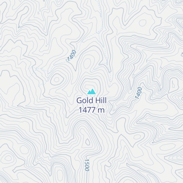 Map of Gold Hill