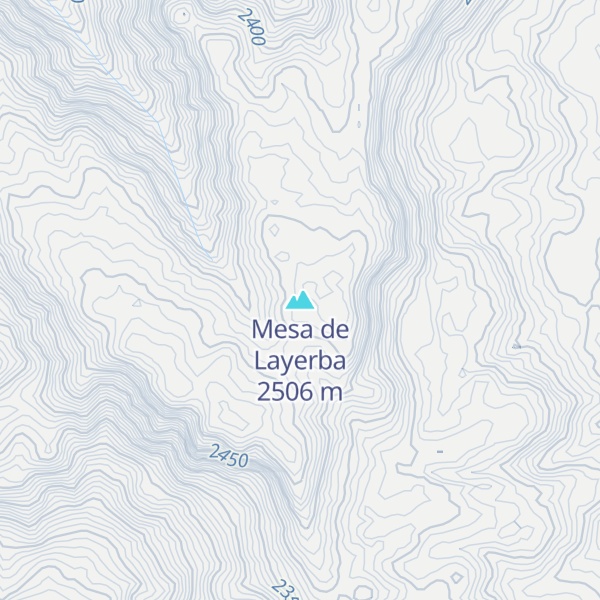 Map of Mesa de Layerba