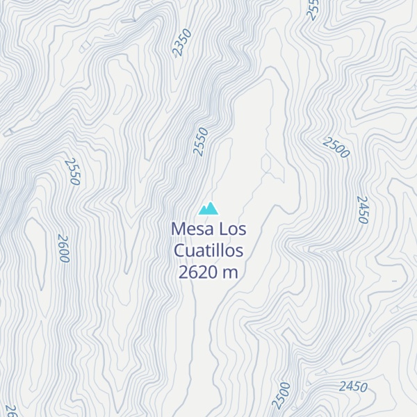 Map of Mesa Los Cuatillos