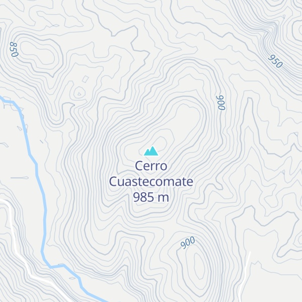 Map of Cerro Cuastecomate