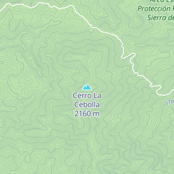 Map of Cerro La Cebolla