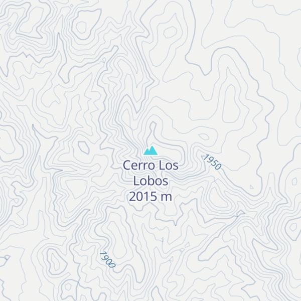 Map of Cerro Los Lobos