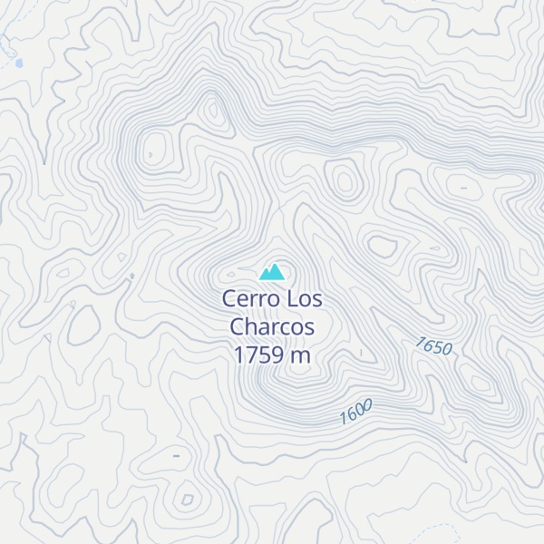 Map of Cerro Los Charcos