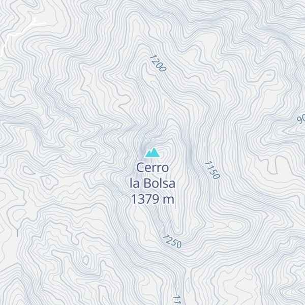 Map of Cerro la Bolsa