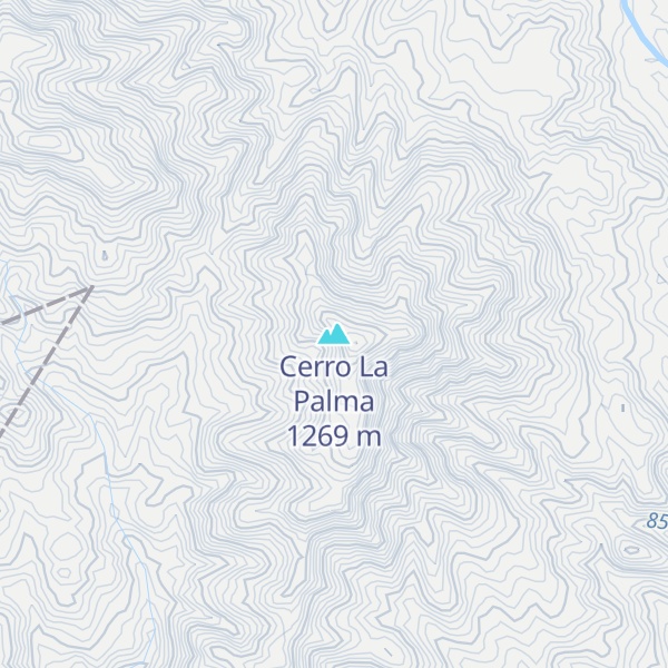 Map of Cerro La Palma