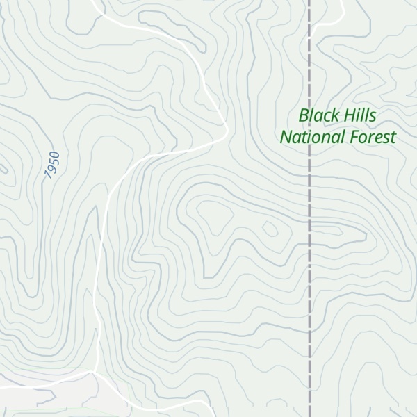 Map of East Cement Ridge
