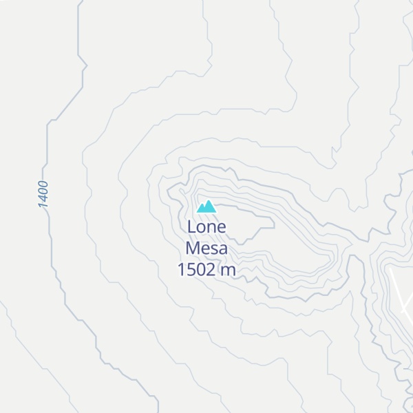 Map of Lone Mesa