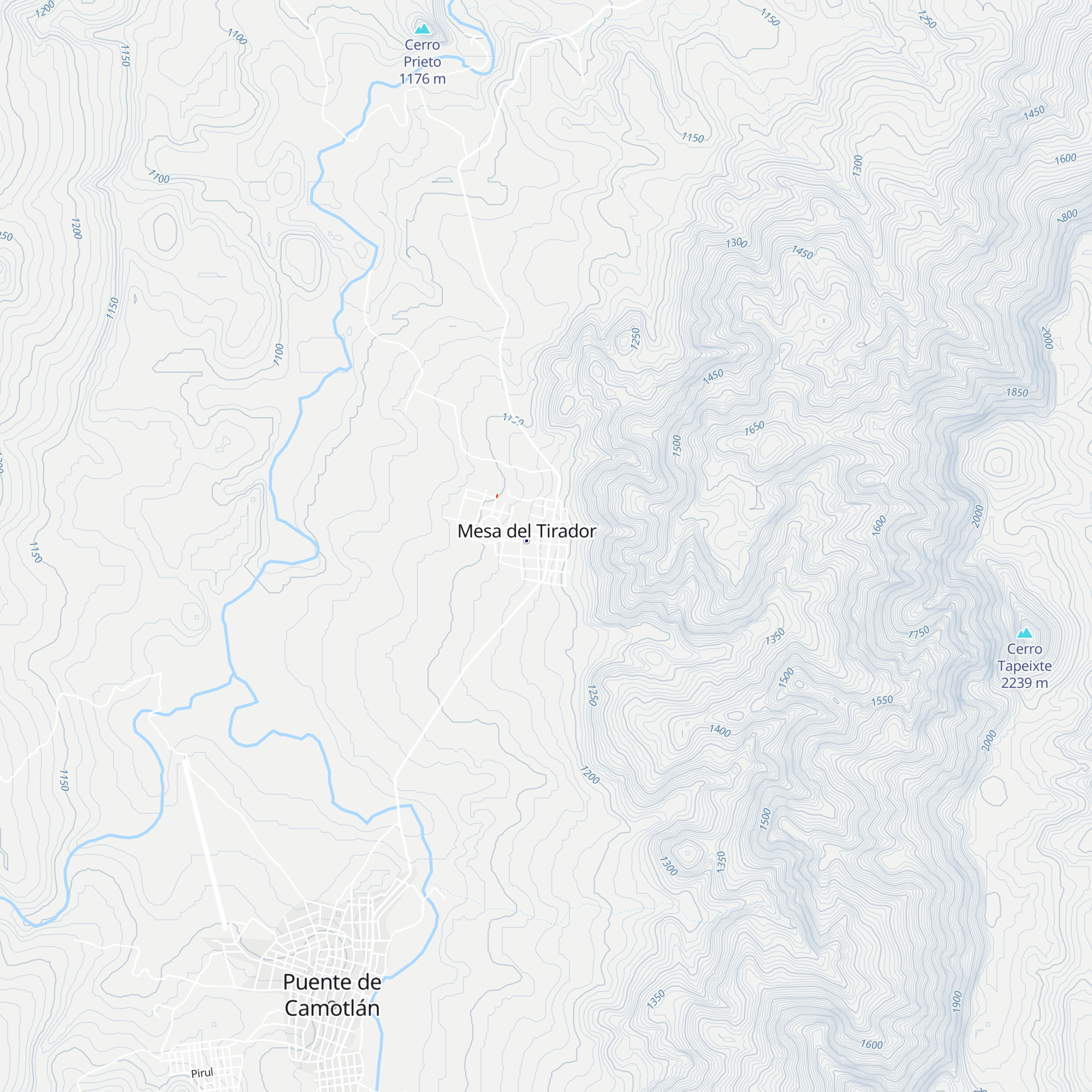 Mesa del tirador map