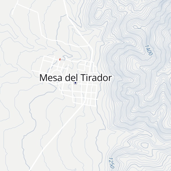 Map of Mesa del tirador