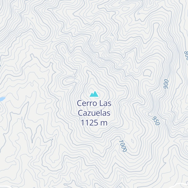 Map of Cerro Las Cazuelas