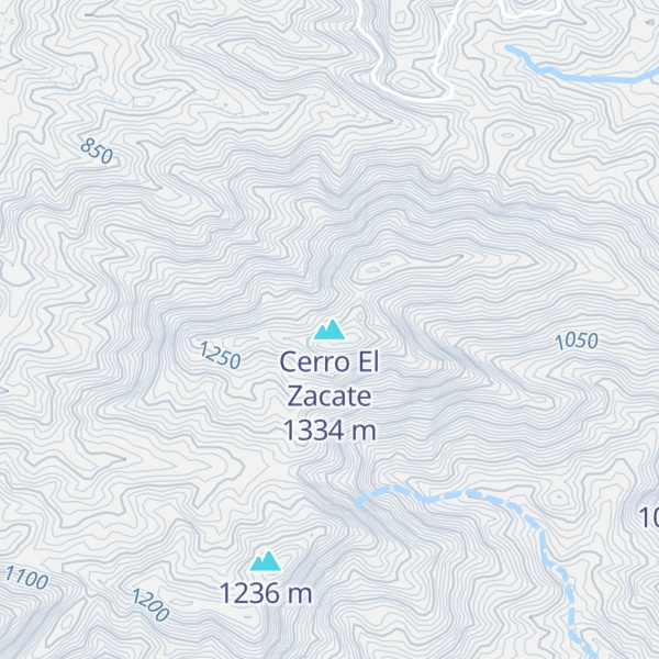 Map of Cerro El Zacate