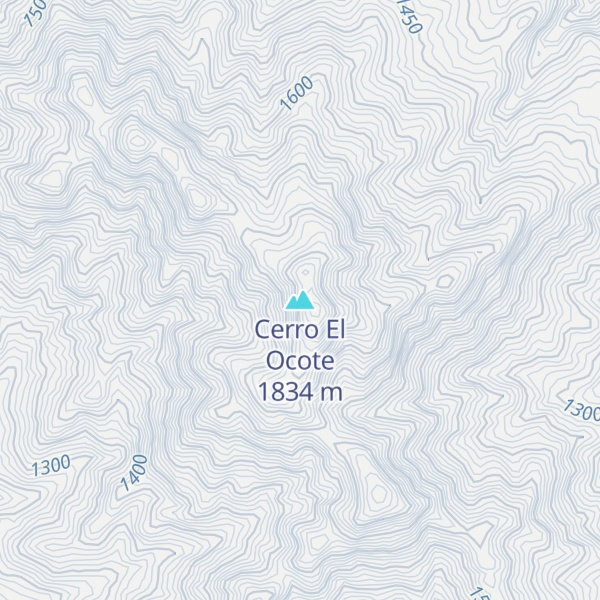 Map of Cerro El Ocote