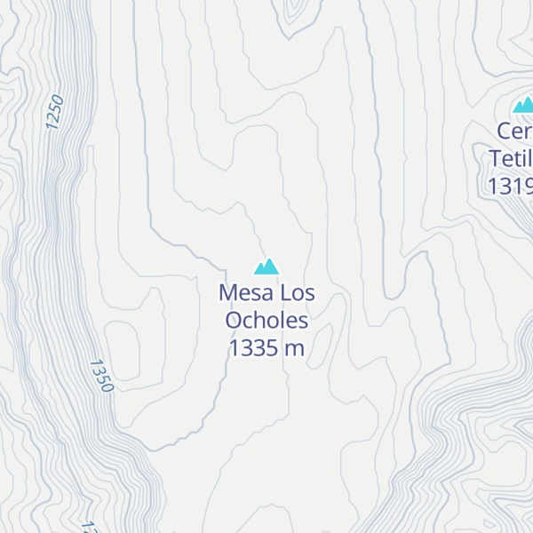 Map of Mesa Los Ocholes