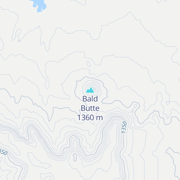 Map of Bald Butte