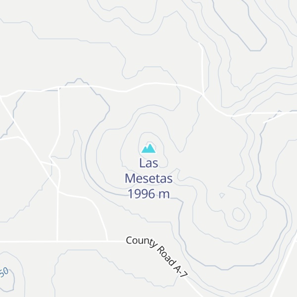 Map of Las Mesetas