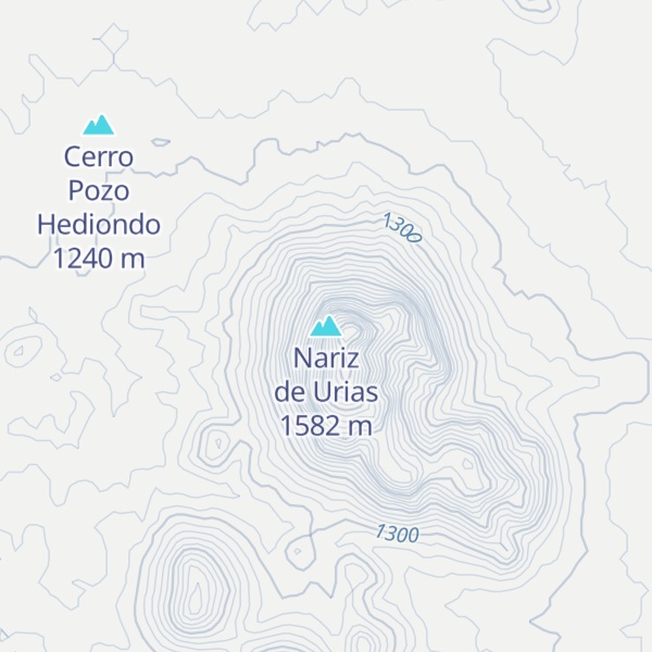 Map of Nariz de Urias