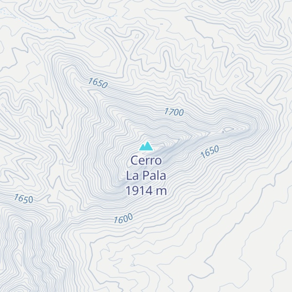Map of Cerro La Pala