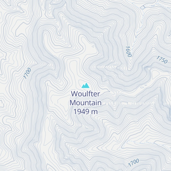 Map of Woulfter Mountain