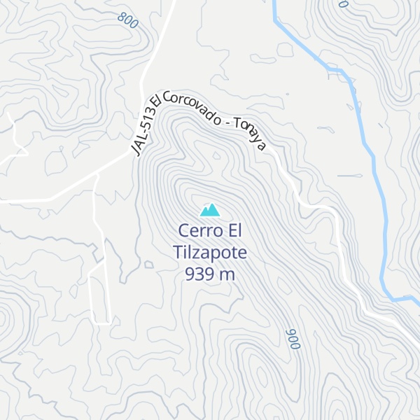 Map of Cerro El Tilzapote