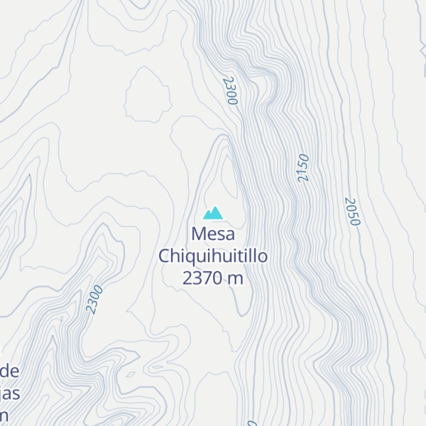 Map of Mesa Chiquihuitillo