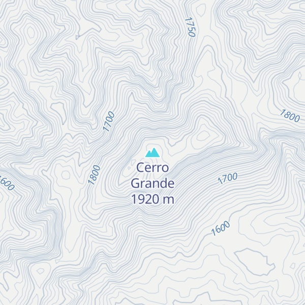 Map of Cerro Grande
