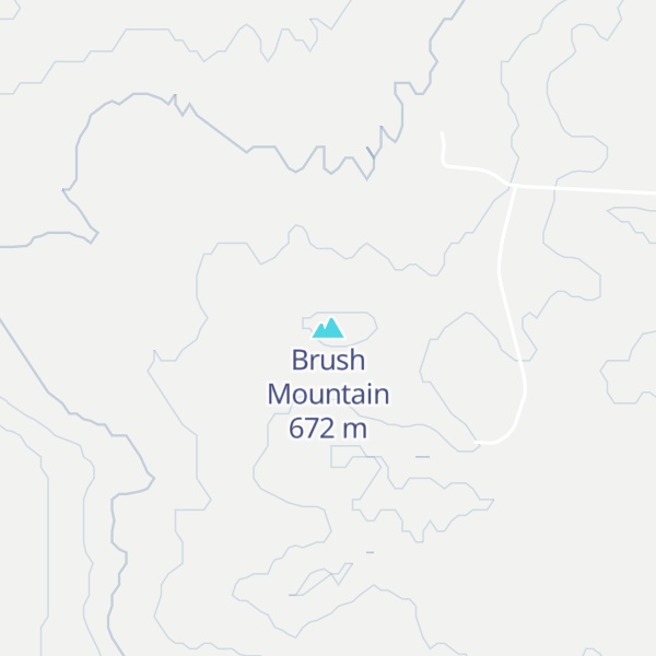 Map of Brush Mountain