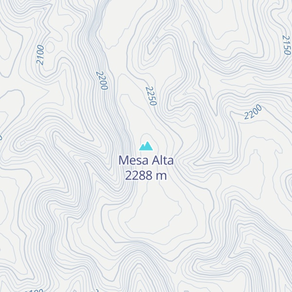 Map of Mesa Alta