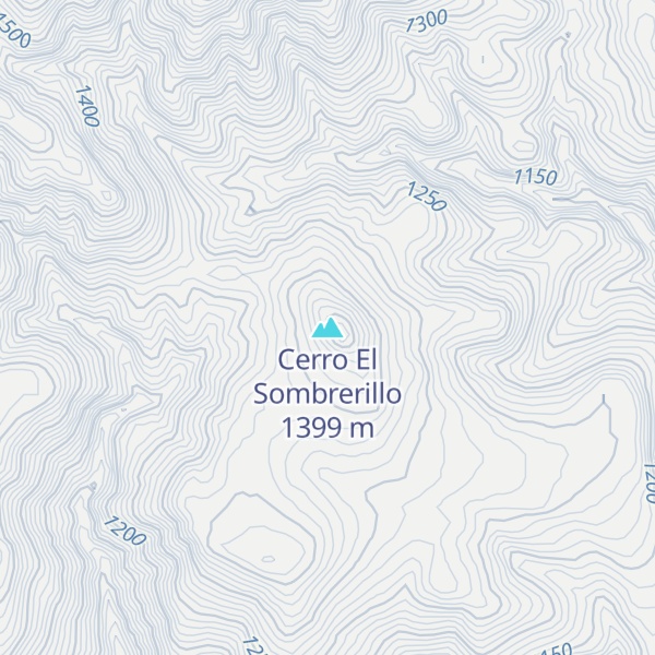 Map of Cerro El Sombrerillo