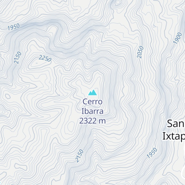 Map of Cerro Ibarra