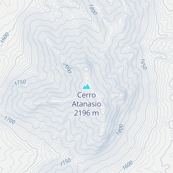 Map of Cerro Atanasio