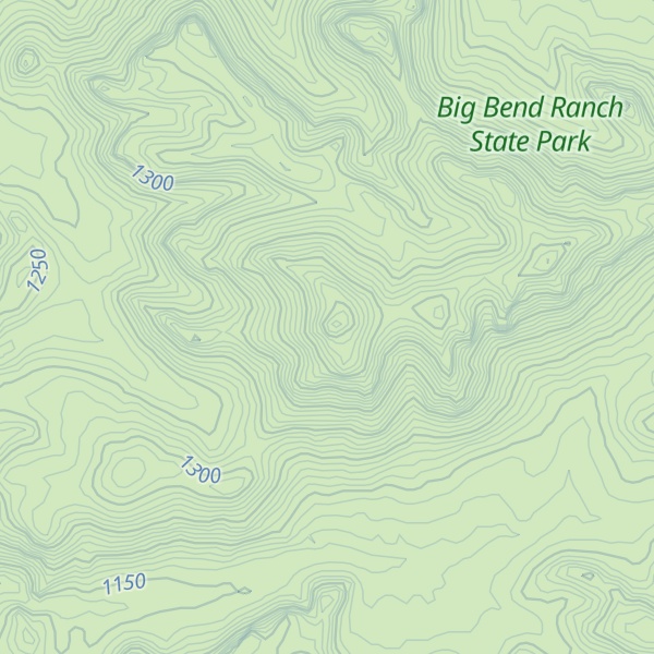 Map of Bofecillos Peak