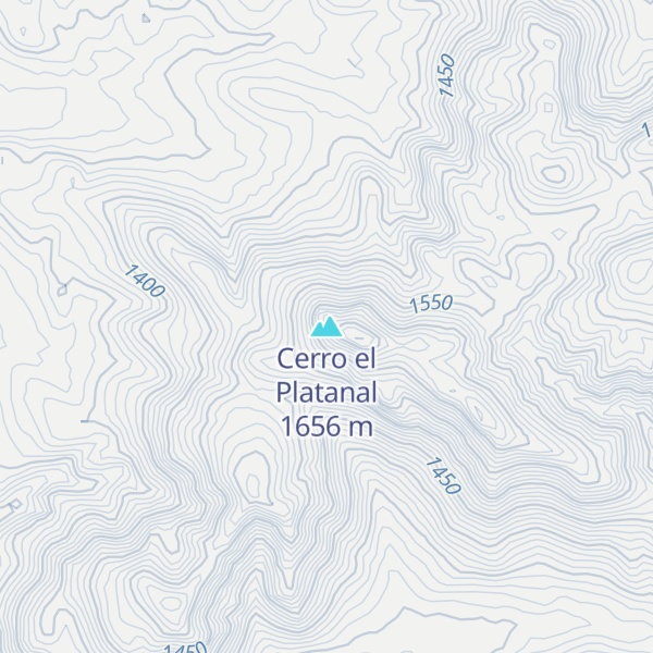 Map of Cerro el Platanal