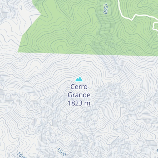Map of Cerro Grande